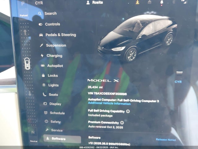 2022 TESLA MODEL X 7SAXCDE5XNF358896 Photo 6