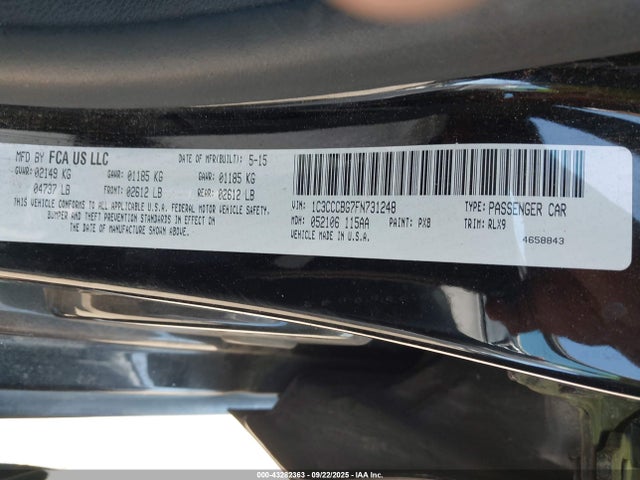 Chrysler 2015 2015 1C3CCCBG7FN731248 Image 9
