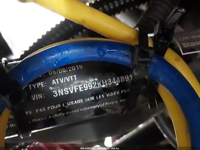 2019 POLARIS RZR 3NSVFE992KH844891 Photo 9