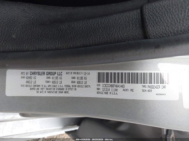 Chrysler 200 2015 1C3CCCAB6FN641403 Image 9