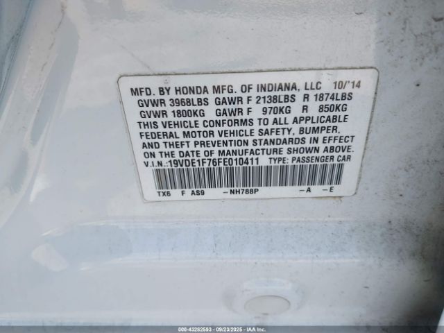 2015 ACURA ILX 19VDE1F76FE010411 Photo 8