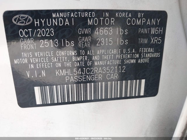 KMHL54JC2RA352112 Hyundai t-gdi theta iii