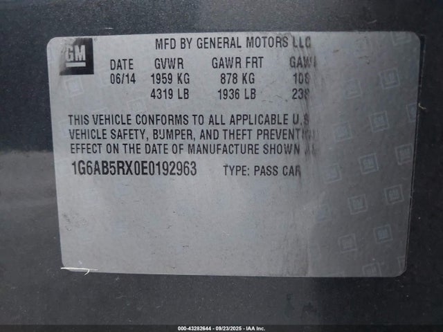 2014 CADILLAC ATS 1G6AB5RX0E0192963 Photo 8