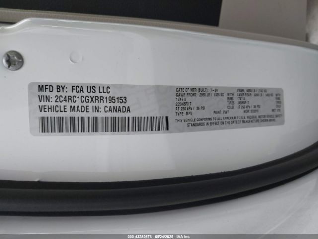 2024 CHRYSLER VOYAGER 2C4RC1CGXRR195153 Photo 8