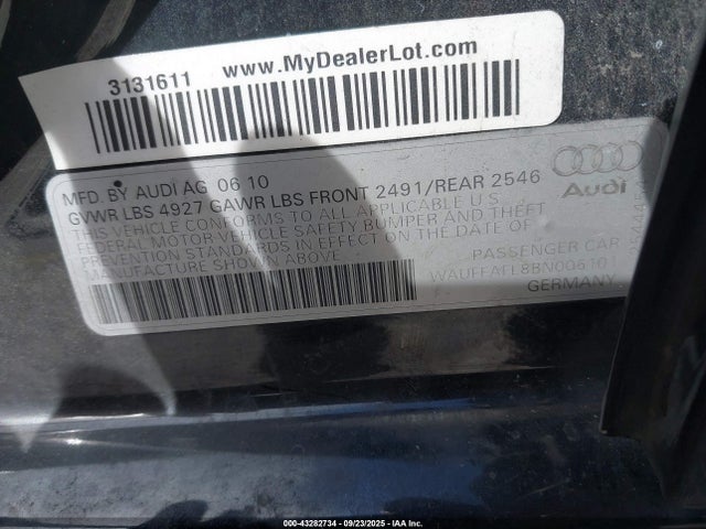 2011 AUDI A4 WAUFFAFL8BN006101 Photo 8