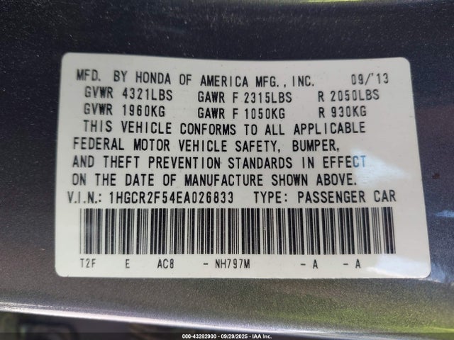 Honda Accord Sport 2014 1HGCR2F54EA026833 Image 26