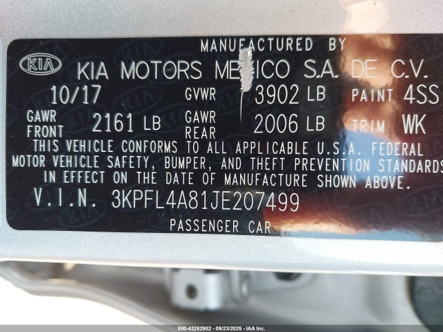 KIA gdi nu 2018 3KPFL4A81JE207499 Image 9