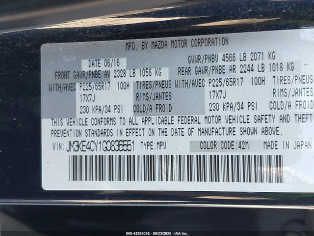 JM3KE4CY1G0836551 Mazda py