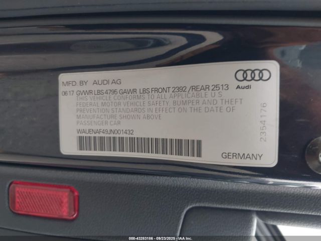 2018 AUDI A4 WAUENAF49JN001432 Photo 8