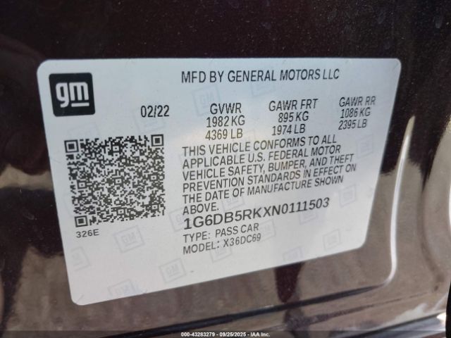 2022 CADILLAC CT4 1G6DB5RKXN0111503 Photo 8