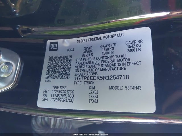 1GTP6EEK5R1254718 GMC Canyon 4wd At4x