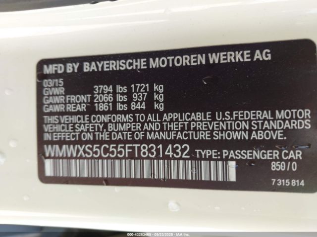 2015 MINI HARDTOP WMWXS5C55FT831432 Photo 8