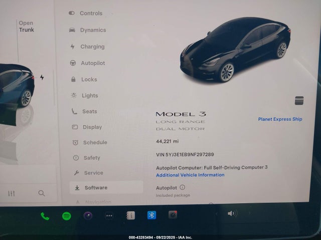 2022 TESLA MODEL 3 5YJ3E1EB9NF297289 Photo 6