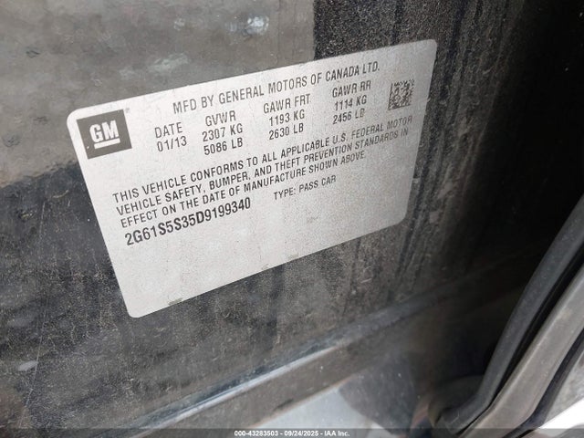 2013 CADILLAC XTS 2G61S5S35D9199340 Photo 8