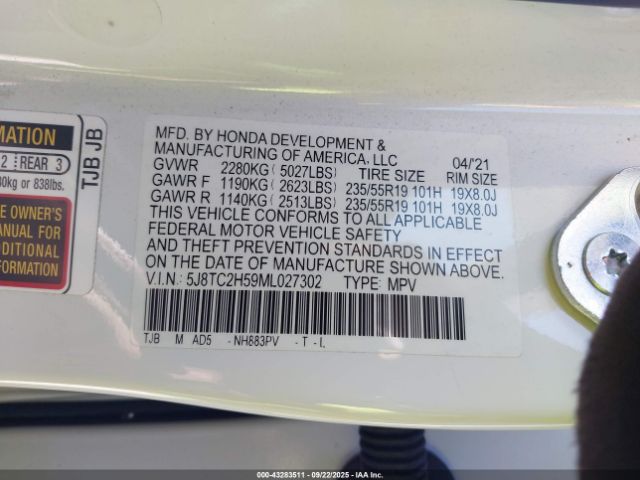 2021 ACURA RDX 5J8TC2H59ML027302 Photo 8