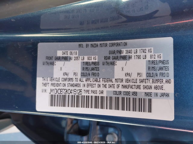Mazda pe 2019 JM1DKDB72K0415126 Image 9
