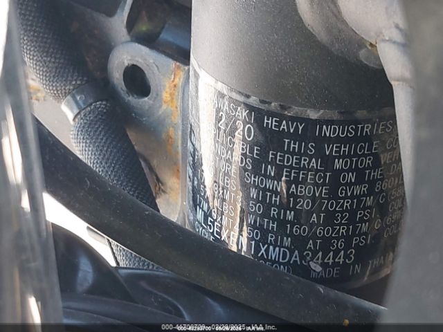 2021 KAWASAKI EX650 ML5EXEN1XMDA34443 Photo 9