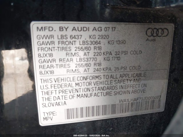 2018 AUDI Q7 WA1LHAF73JD005083 Photo 8