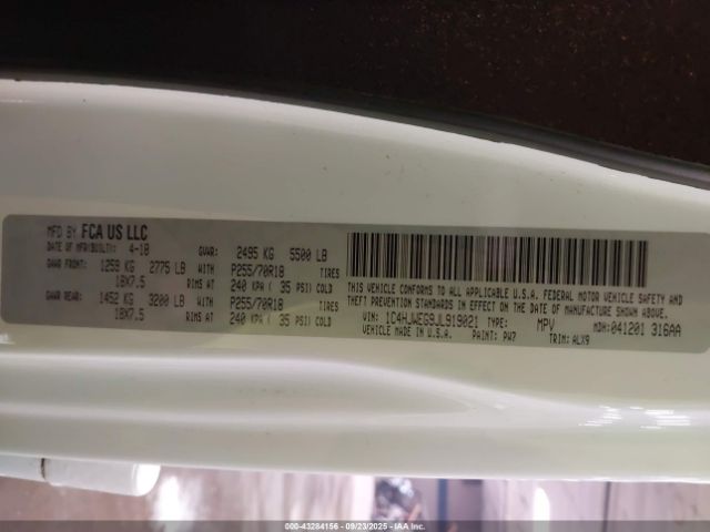 2018 JEEP WRANGLER JK UNLIMITED 1C4HJWEG9JL919021 Photo 8