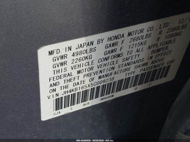 2005 ACURA RL JH4KB165X5C009238 Photo 8