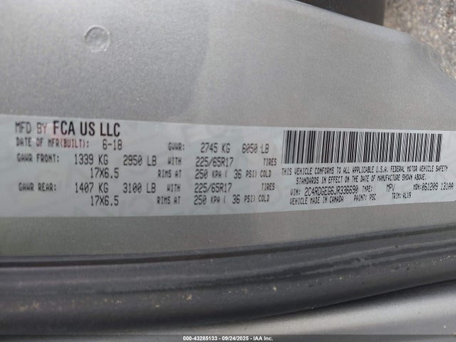 2C4RDGEG6JR336690 Dodge Grand Caravan