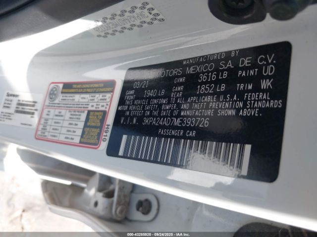2021 KIA RIO 3KPA24AD7ME393726 Photo 8