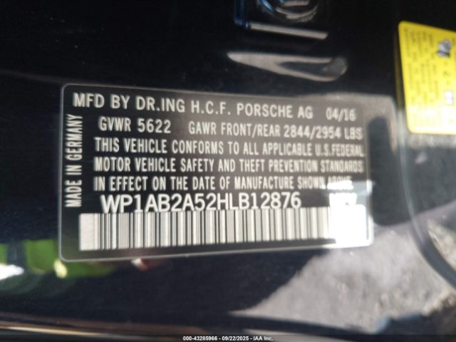 2017 PORSCHE MACAN WP1AB2A52HLB12876 Photo 8