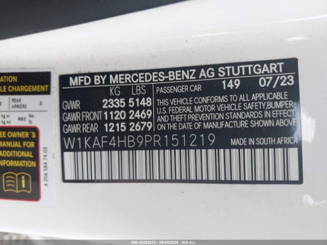 2023 MERCEDES-BENZ C 300 W1KAF4HB9PR151219 Photo 8