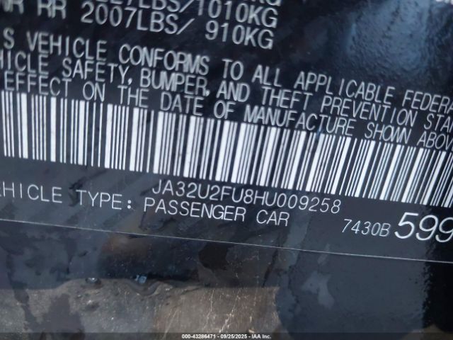 2017 MITSUBISHI LANCER JA32U2FU8HU009258 Photo 8