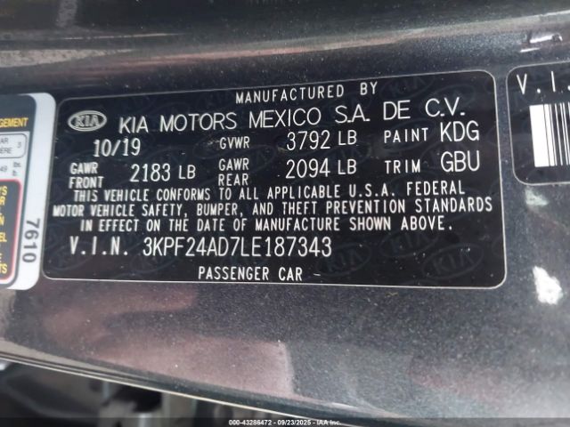 2020 KIA FORTE 3KPF24AD7LE187343 Photo 8