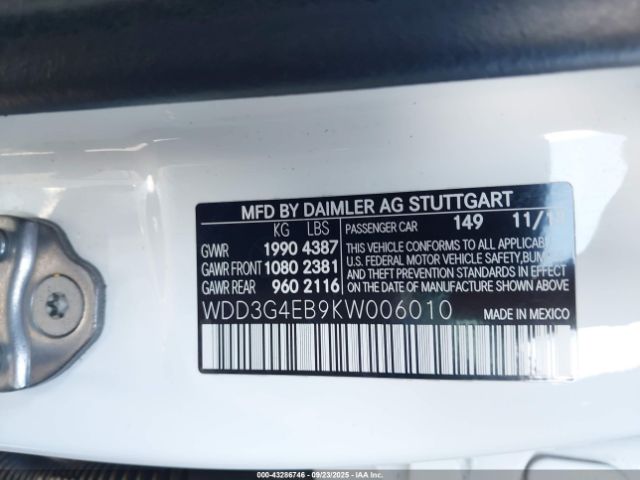 2019 MERCEDES-BENZ A 220 WDD3G4EB9KW006010 Photo 8