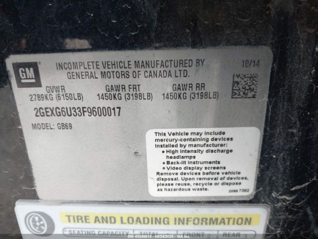 2015 CADILLAC XTS 2GEXG6U33F9600017 Photo 8