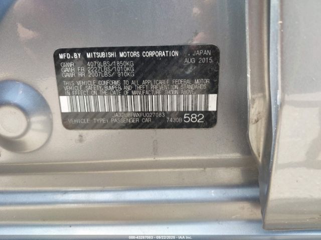 2015 MITSUBISHI LANCER JA32U8FWXFU027083 Photo 8