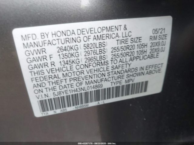 2022 ACURA MDX 5J8YE1H43NL014869 Photo 8