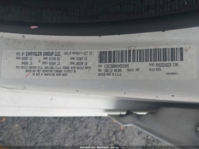 2013 CHRYSLER 200 1C3CCBBBXDN558305 Photo 8