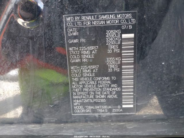 2020 NISSAN ROGUE KNMAT2MT5LP512165 Photo 8