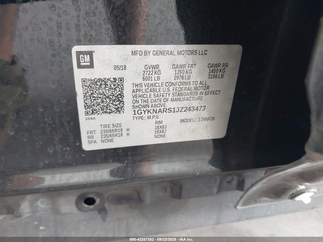 2018 CADILLAC XT5 1GYKNARS1JZ243473 Photo 8