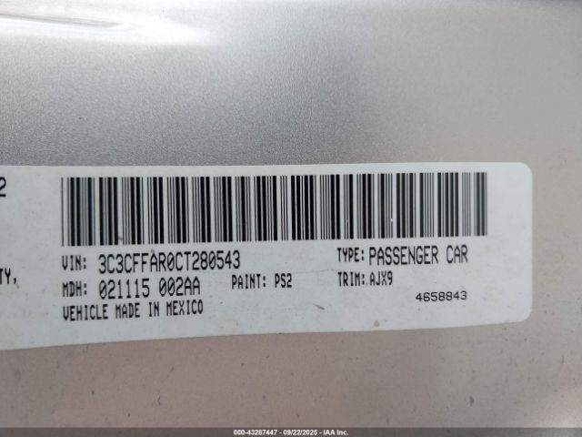 2012 FIAT 500 3C3CFFAR0CT280543 Photo 8