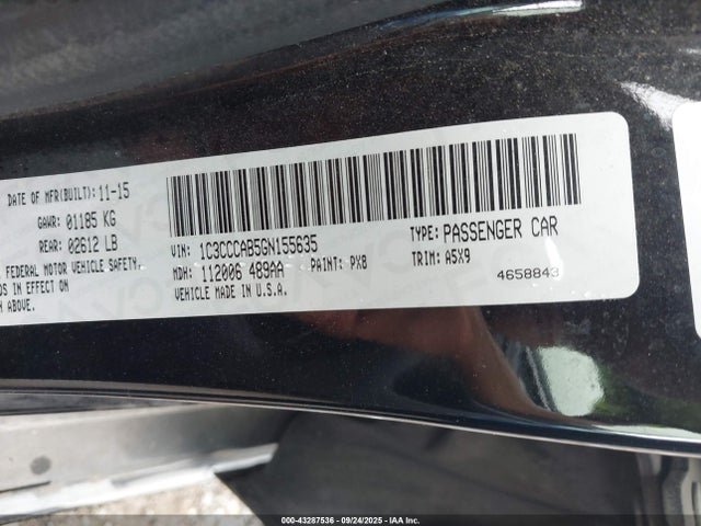 Chrysler 2016 2016 1C3CCCAB5GN155635 Image 9