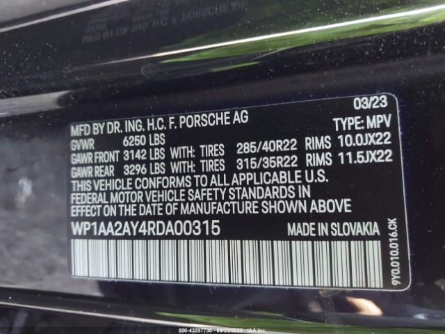 2024 PORSCHE CAYENNE WP1AA2AY4RDA00315 Photo 8