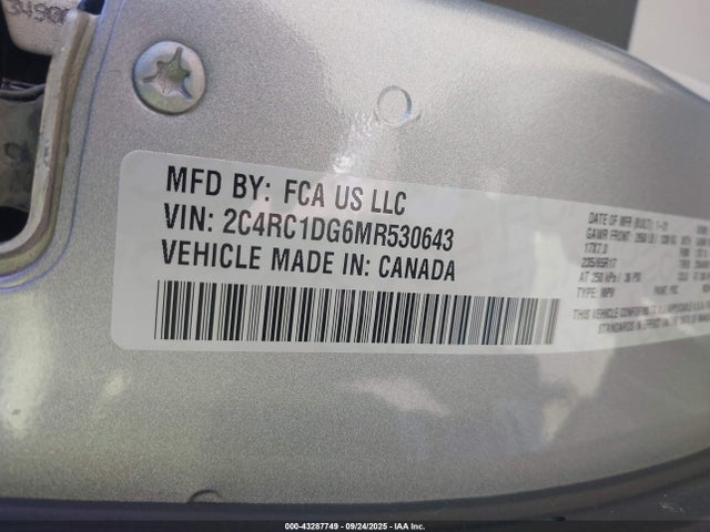 Chrysler Voyager 2021 2C4RC1DG6MR530643 Image 9