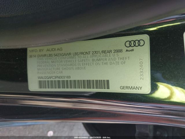 2015 AUDI A7 WAU2GAFC3FN003169 Photo 8