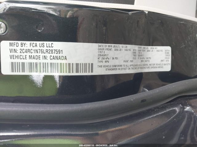 2020 CHRYSLER PACIFICA HYBRID 2C4RC1N76LR287591 Photo 8