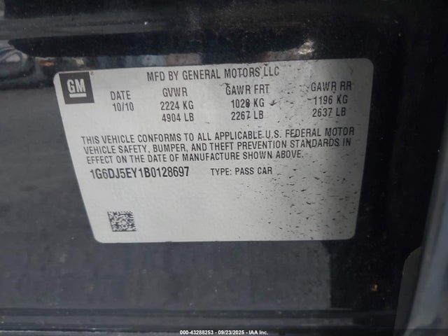 2011 CADILLAC CTS 1G6DJ5EY1B0128697 Photo 8