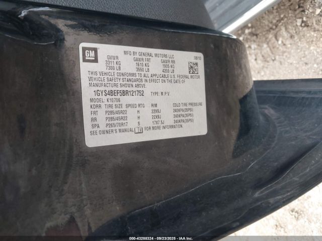 2011 CADILLAC ESCALADE 1GYS4BEF5BR121752 Photo 8