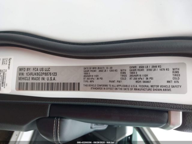 2023 JEEP GRAND CHEROKEE L 1C4RJKBG2P8876123 Photo 8