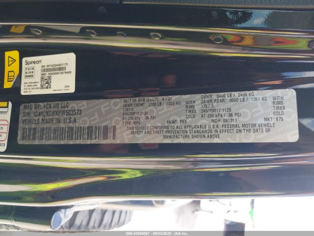 2023 JEEP WRANGLER 1C4HJXDNXPW503573 Photo 8