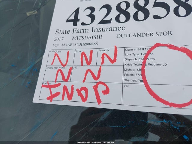 2017 MITSUBISHI OUTLANDER SPORT JA4AP3AU3HZ004466 Photo 6