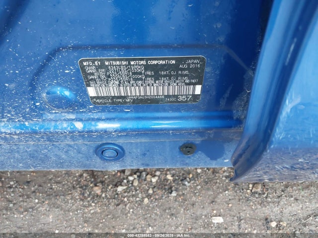 2017 MITSUBISHI OUTLANDER SPORT JA4AP3AU3HZ004466 Photo 8