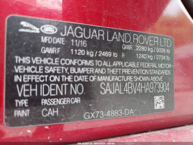 2017 JAGUAR XE SAJAL4BV4HA973904 Photo 8